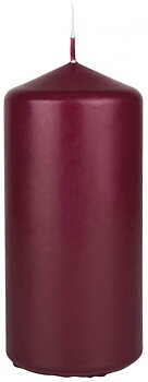 Block candle burgundy 7,5x15