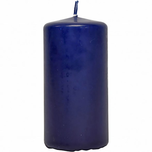 Block candle Dark blue 7,5x15
