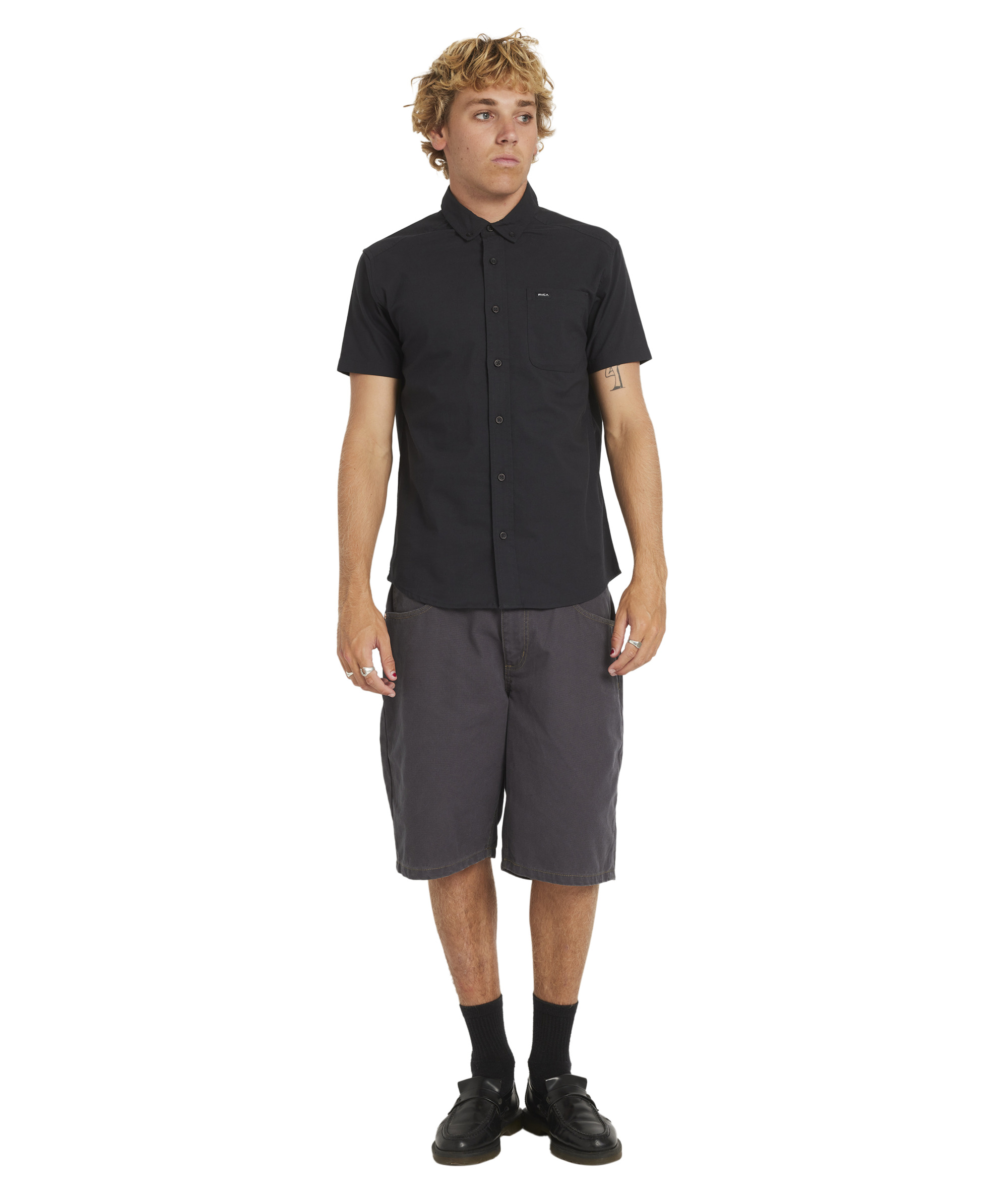 RVCA skjorta Thatll do stretch black - 2