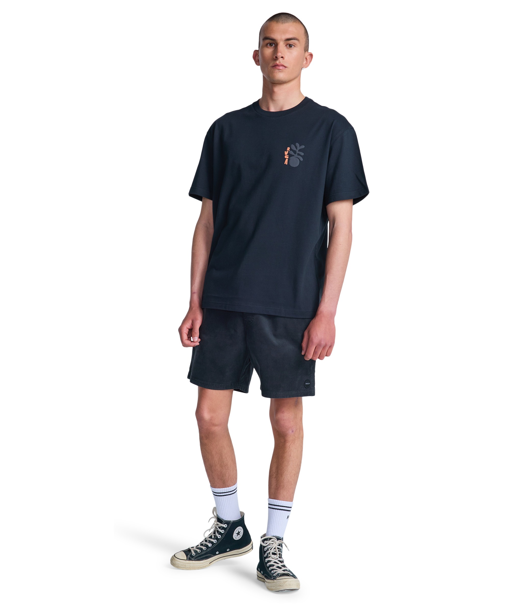 RVCA t-shirt Cut out black - 9