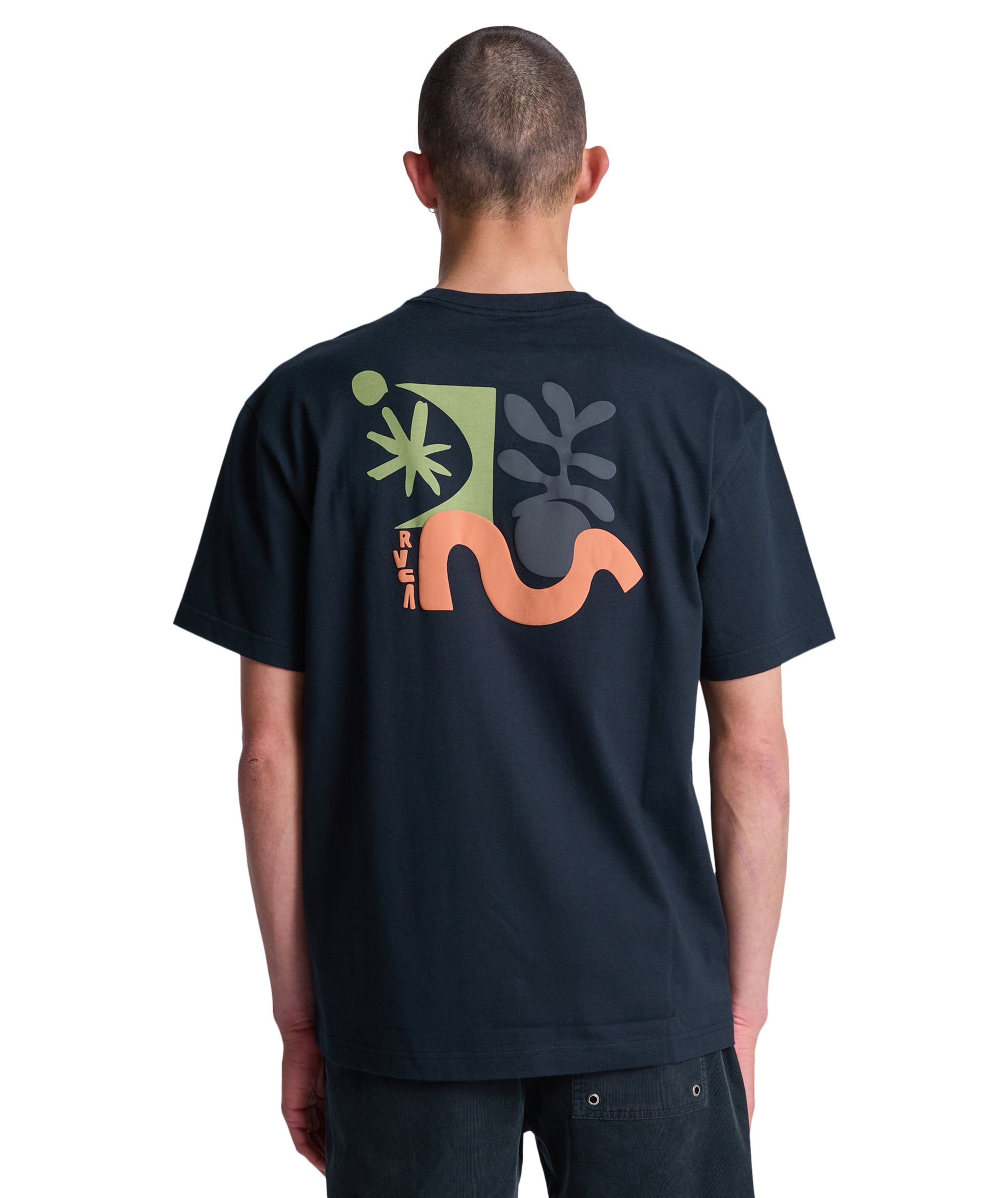 RVCA t-shirt Cut out black - 2
