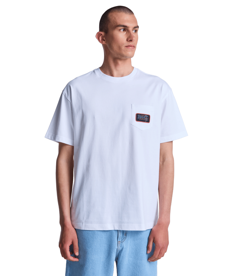RVCA t-shirt Stingbay pocket white
