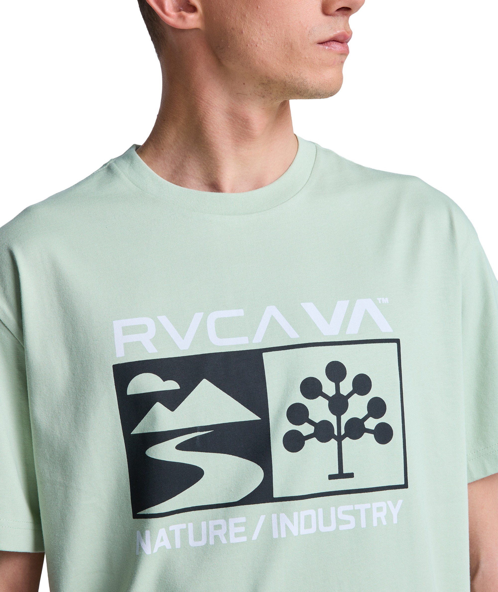 RVCA t-shirt Harvester laurel green - 7