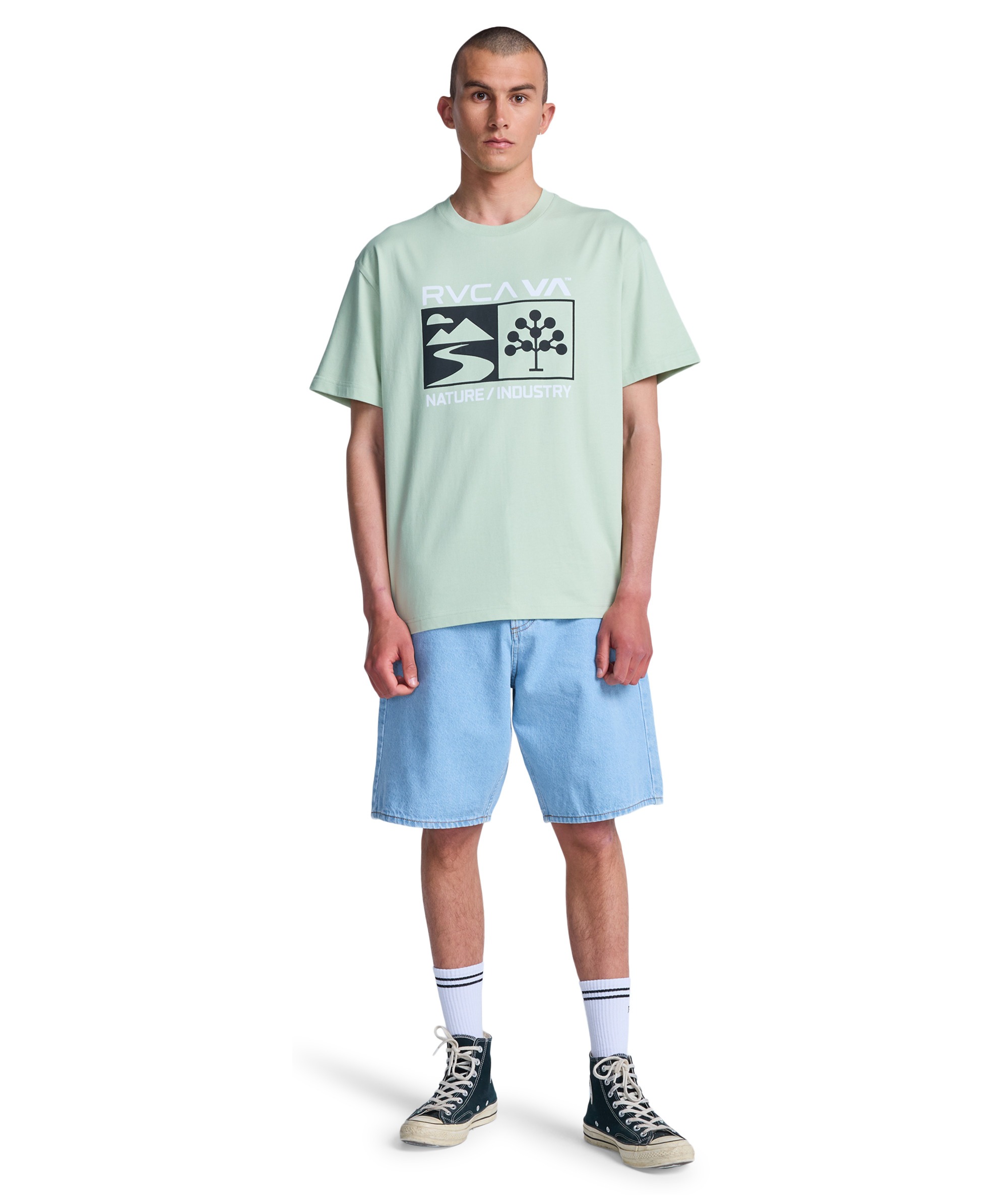 RVCA t-shirt Harvester laurel green - 6