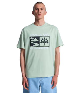 RVCA t-shirt Harvester laurel green - 5