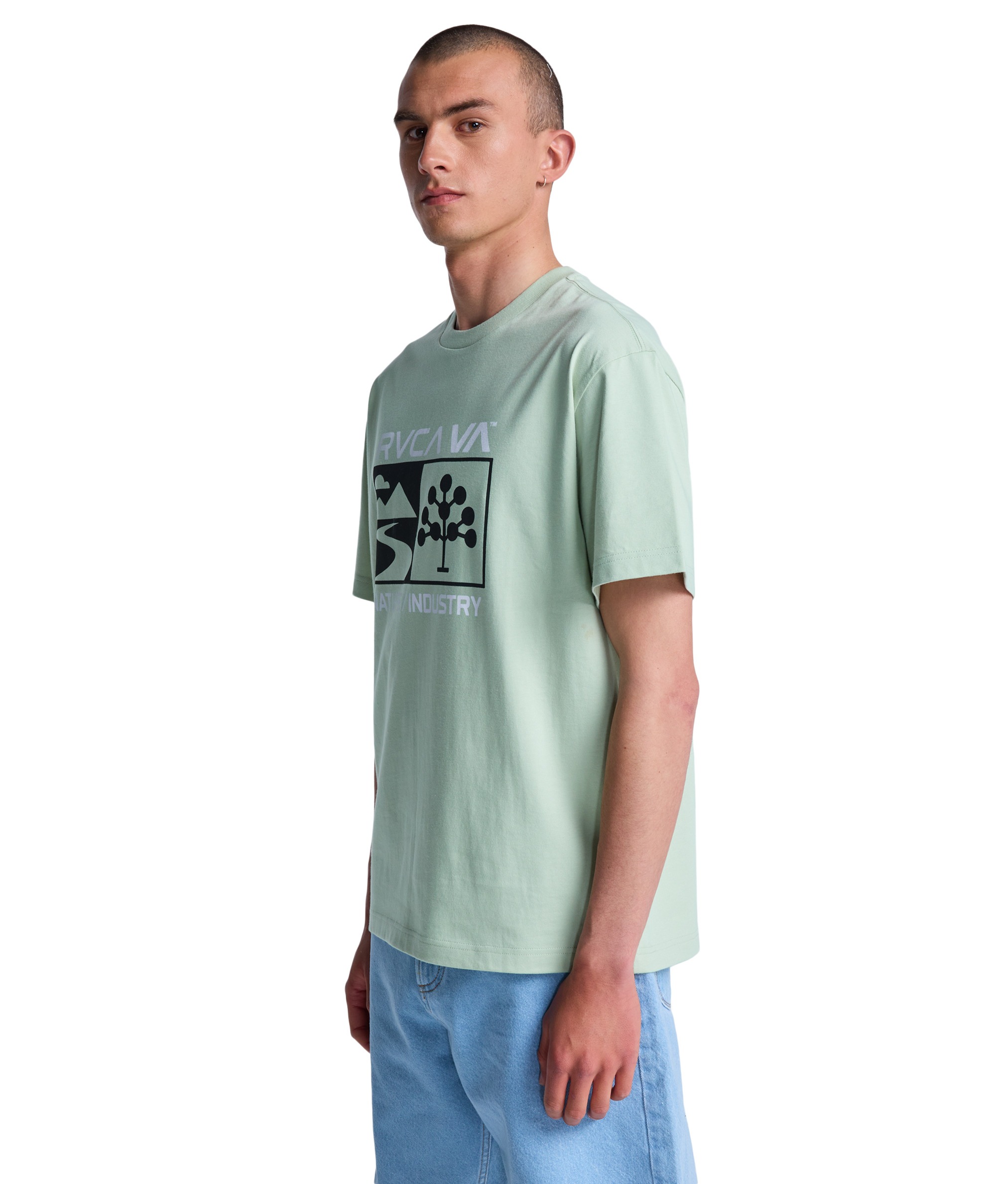 RVCA t-shirt Harvester laurel green - 3