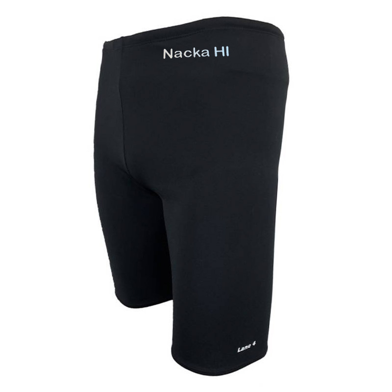 Herren Aron Elite schwarz Silikon Jammer Badehose - Lane 4
