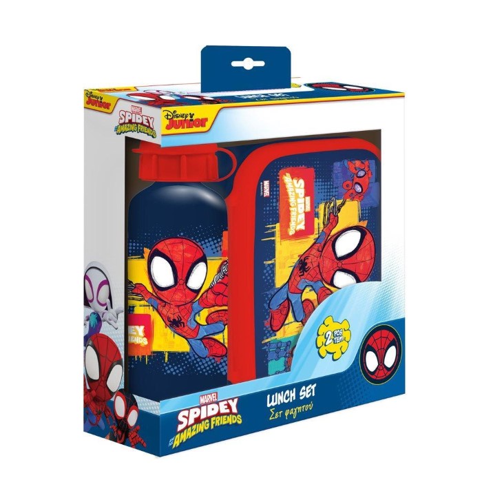 Spiderman Matlåda med Vattenflaska Set Spidey