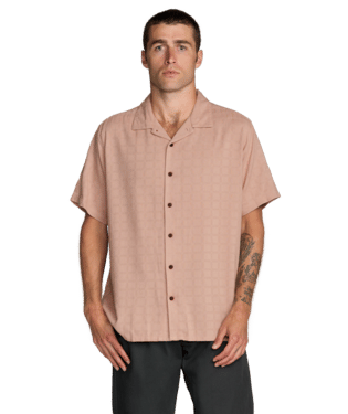 RVCA skjorta Vacancy pale mauve - 5