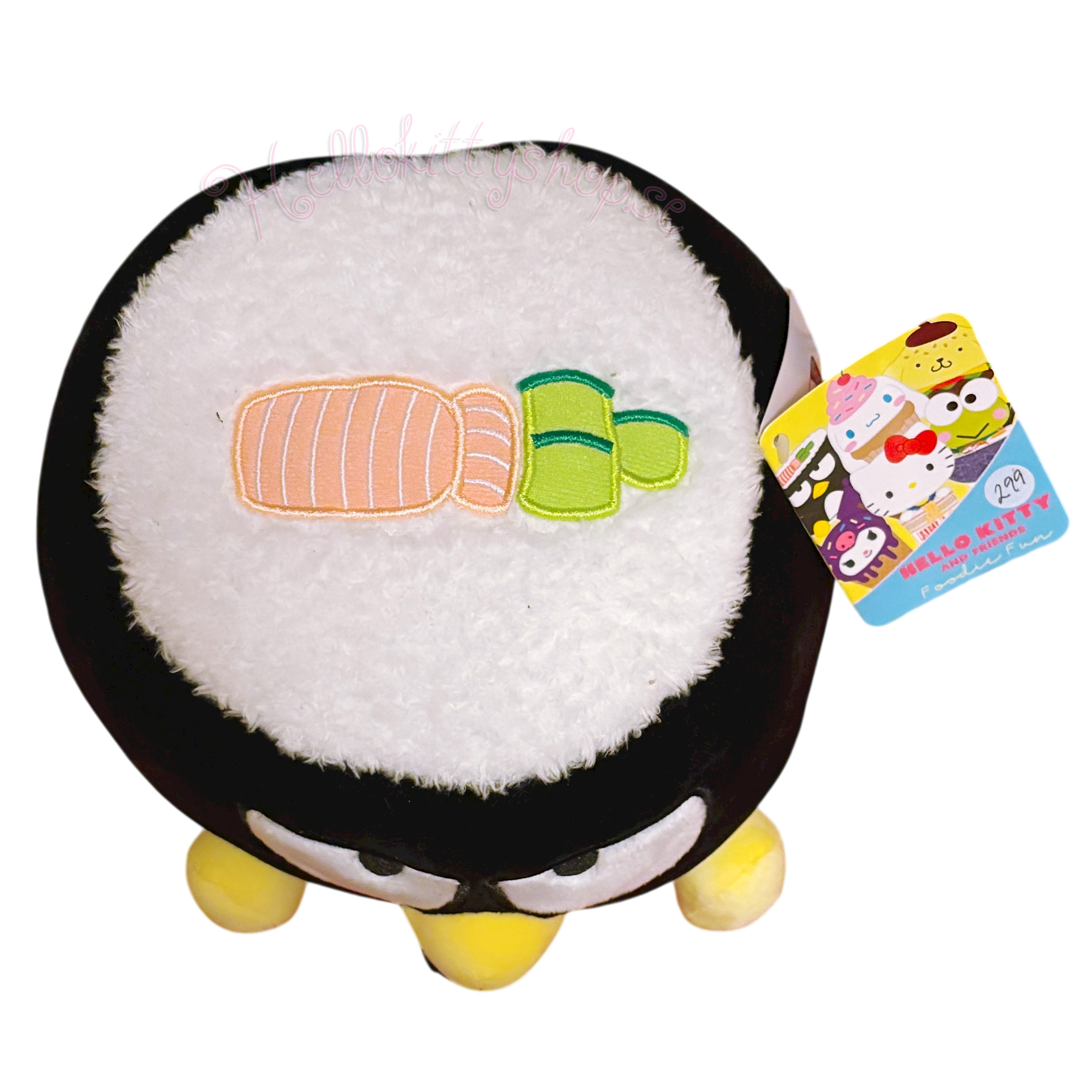 Hello Kitty and Friends Mjukis Gosedjur Foodie Fun - Badtz Maru Maki Sushi  - Supersoft & Kawaii 21 cm - 3