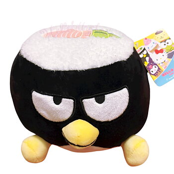 Hello Kitty and Friends Mjukis Gosedjur Foodie Fun - Badtz Maru Maki Sushi  - Supersoft & Kawaii 21 cm