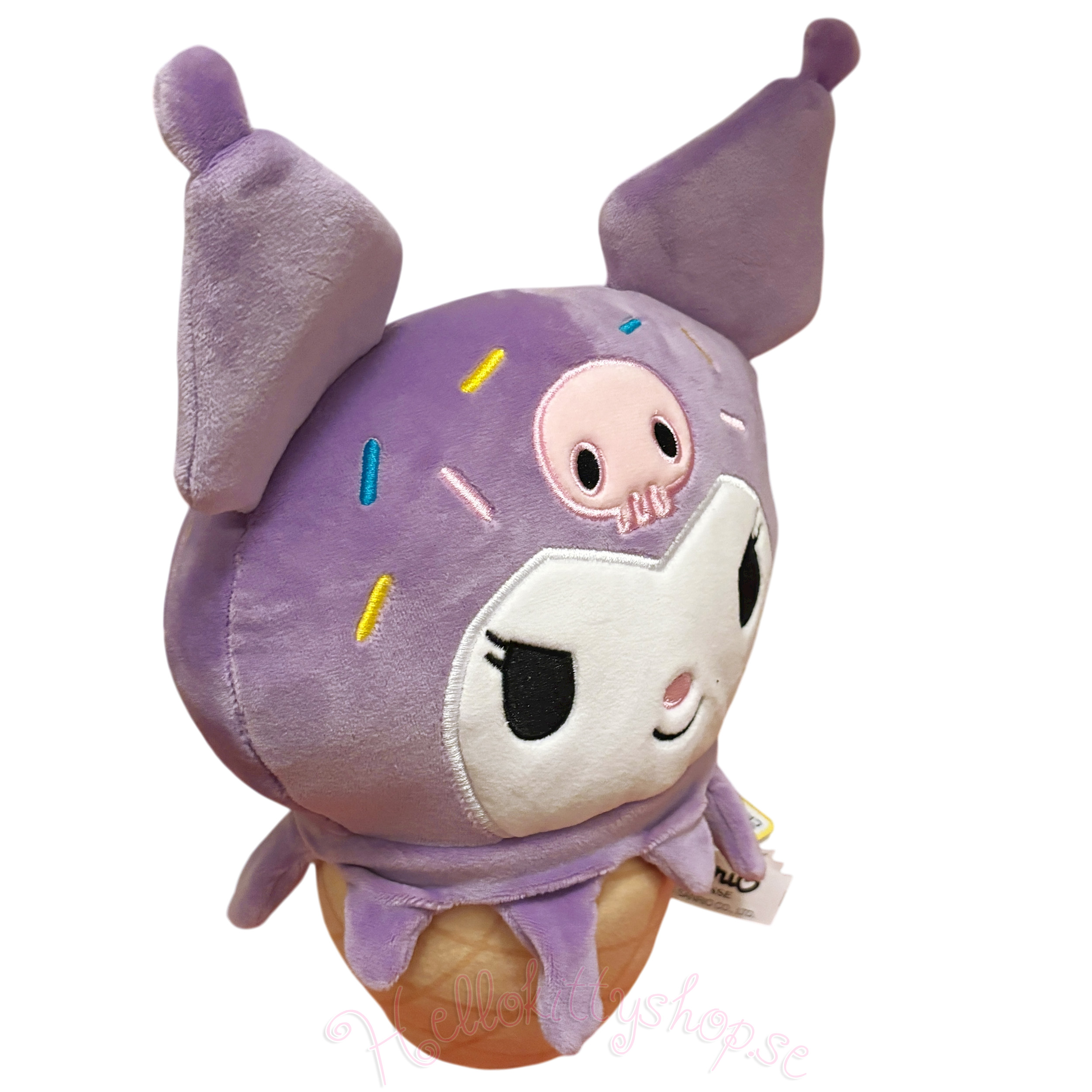 Hello Kitty and Friends Mjukis Gosedjur Foodie Fun - Kuromi Ice Cream  - Supersoft & Kawaii 31  cm - 2