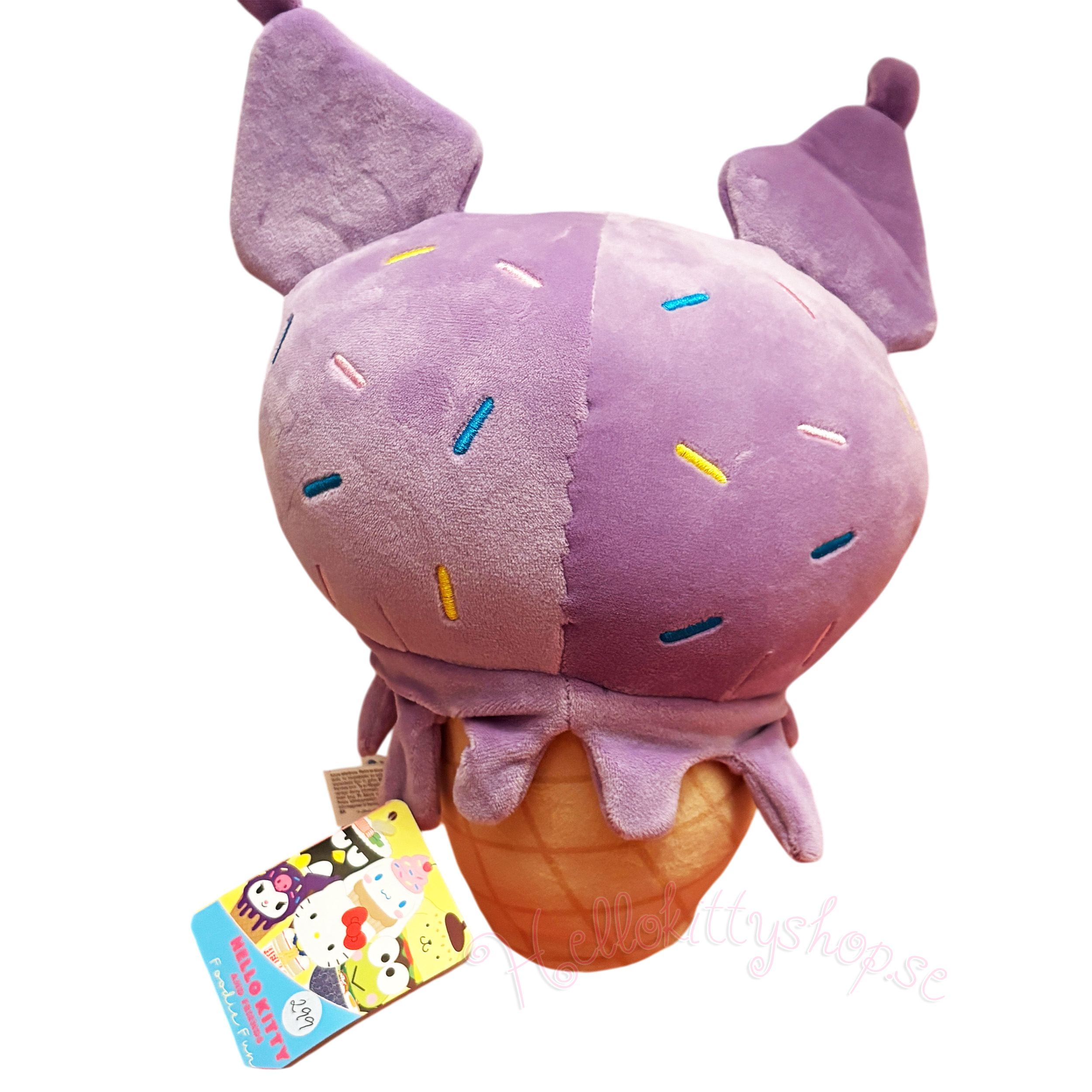 Hello Kitty and Friends Mjukis Gosedjur Foodie Fun - Kuromi Ice Cream  - Supersoft & Kawaii 31  cm - 3