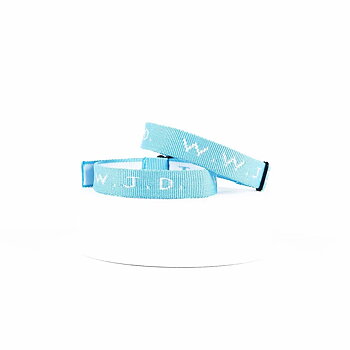 Armband - WWJD - Ljusblå
