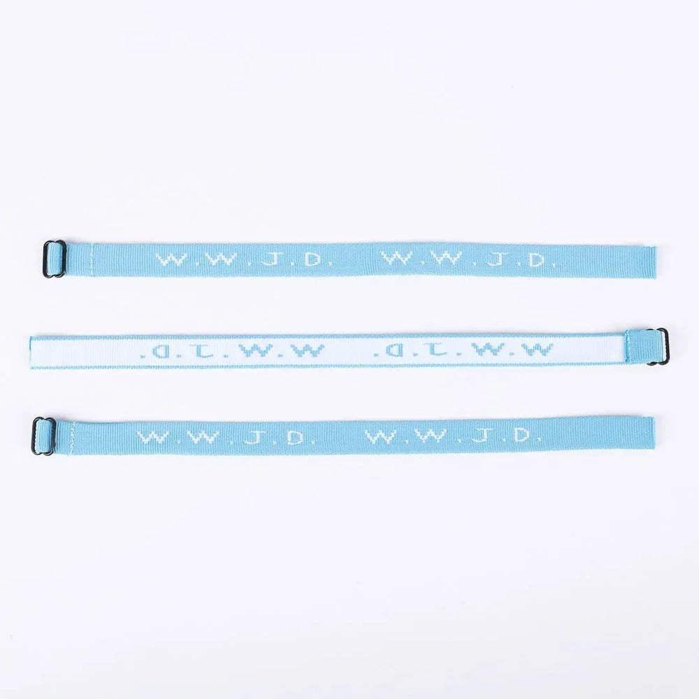 Armband - WWJD - Ljusblå - 2