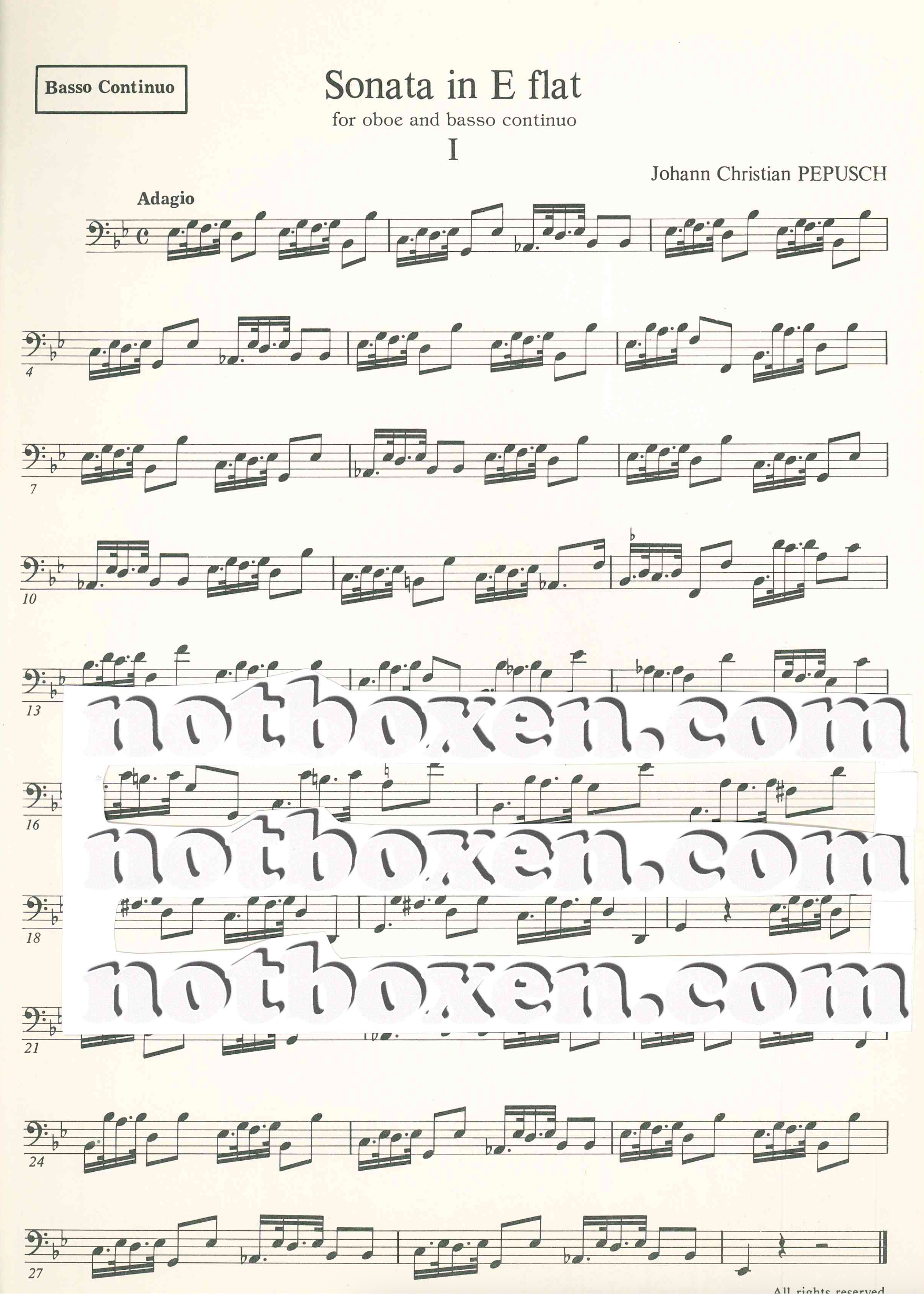J. C. Pepusch - Sonata in E flat - 4