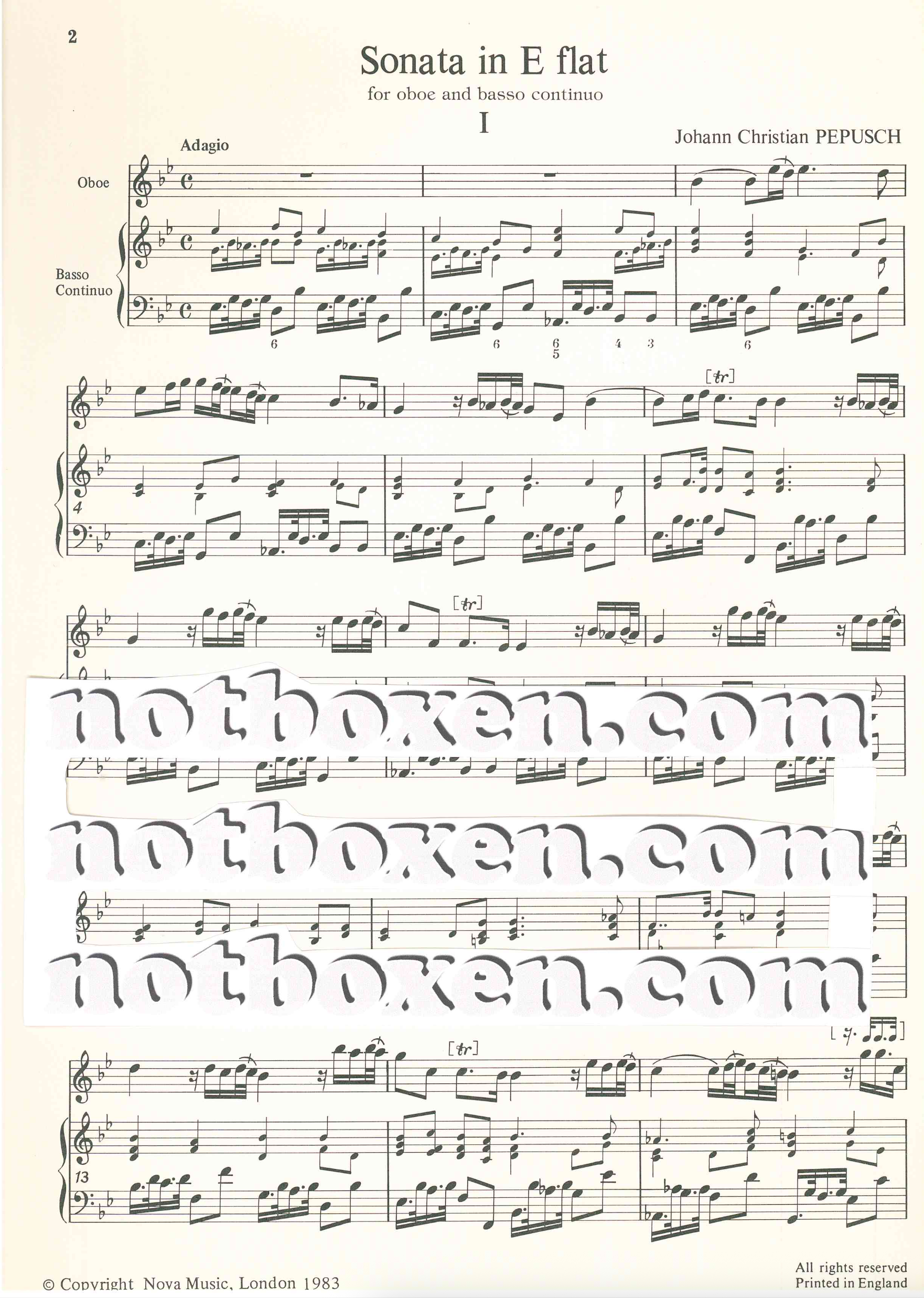 J. C. Pepusch - Sonata in E flat - 2