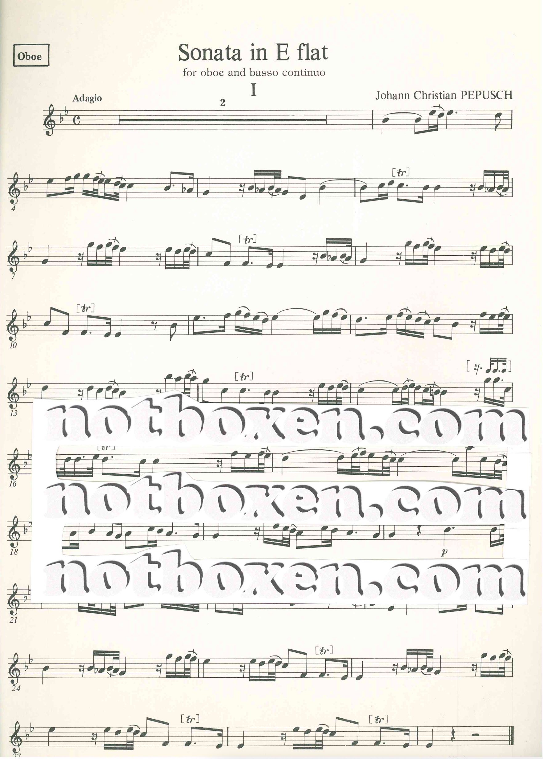 J. C. Pepusch - Sonata in E flat - 3