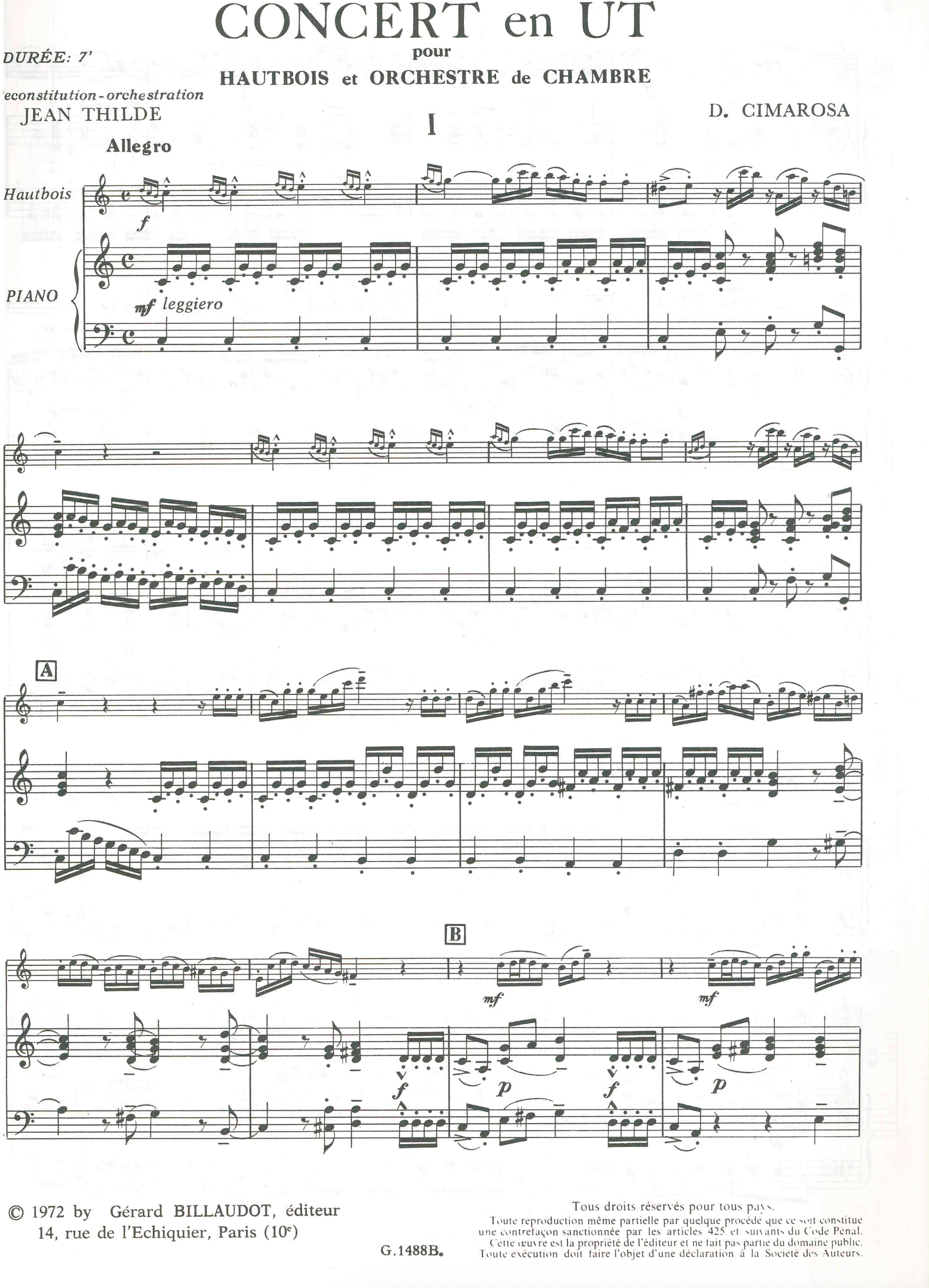 Cimarosa - Concerto en ut - 2