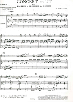 Cimarosa - Concerto en ut
