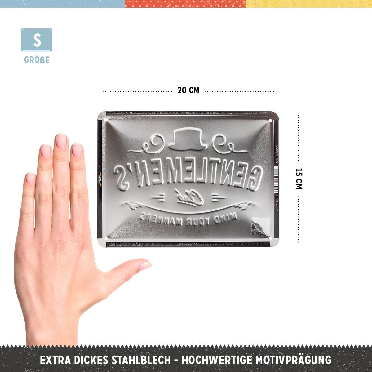 Metal sign - Gentlemen's Club - 2