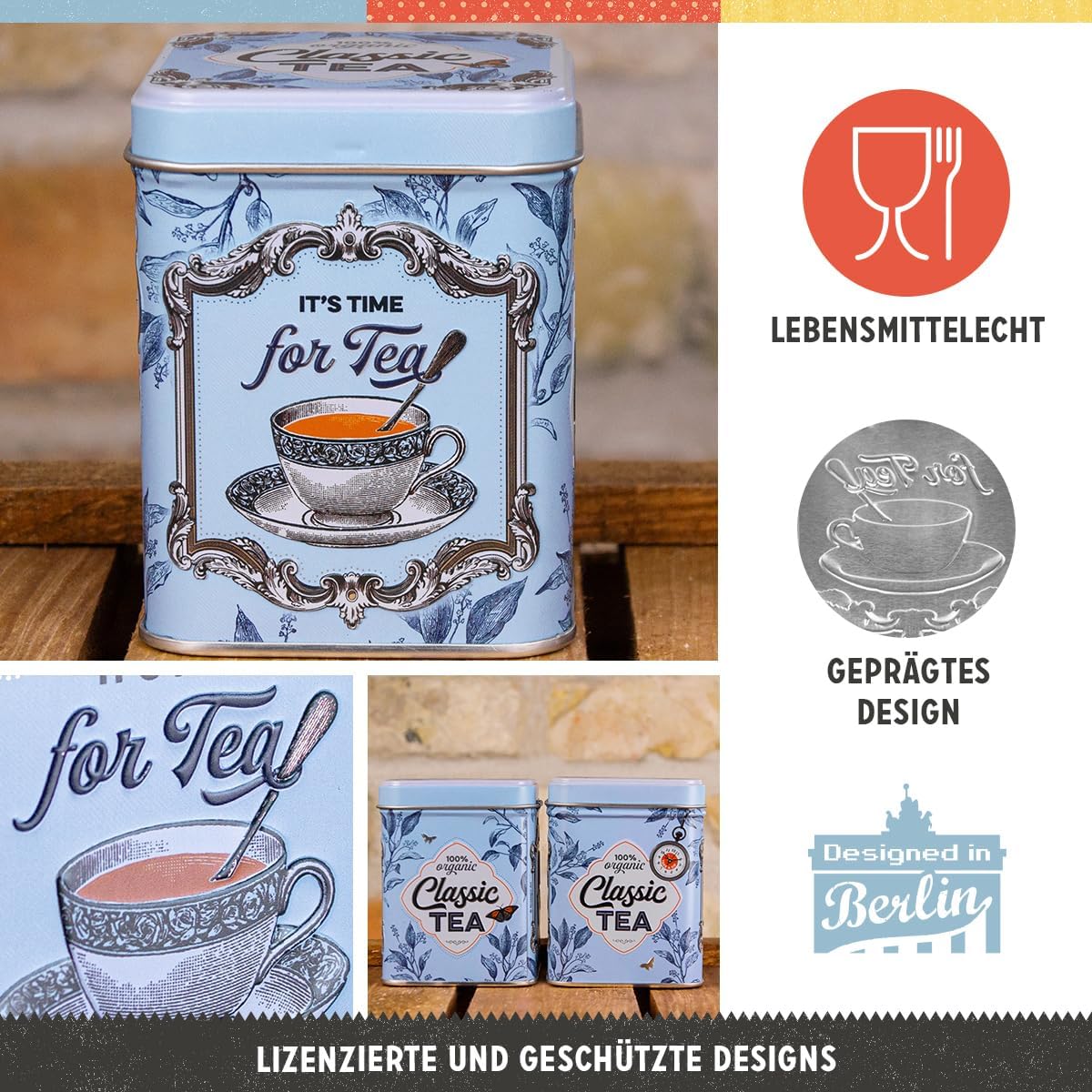 Tin tea container - Classic Tea - 3