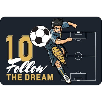 Fotbollsmotiv Underlägg 