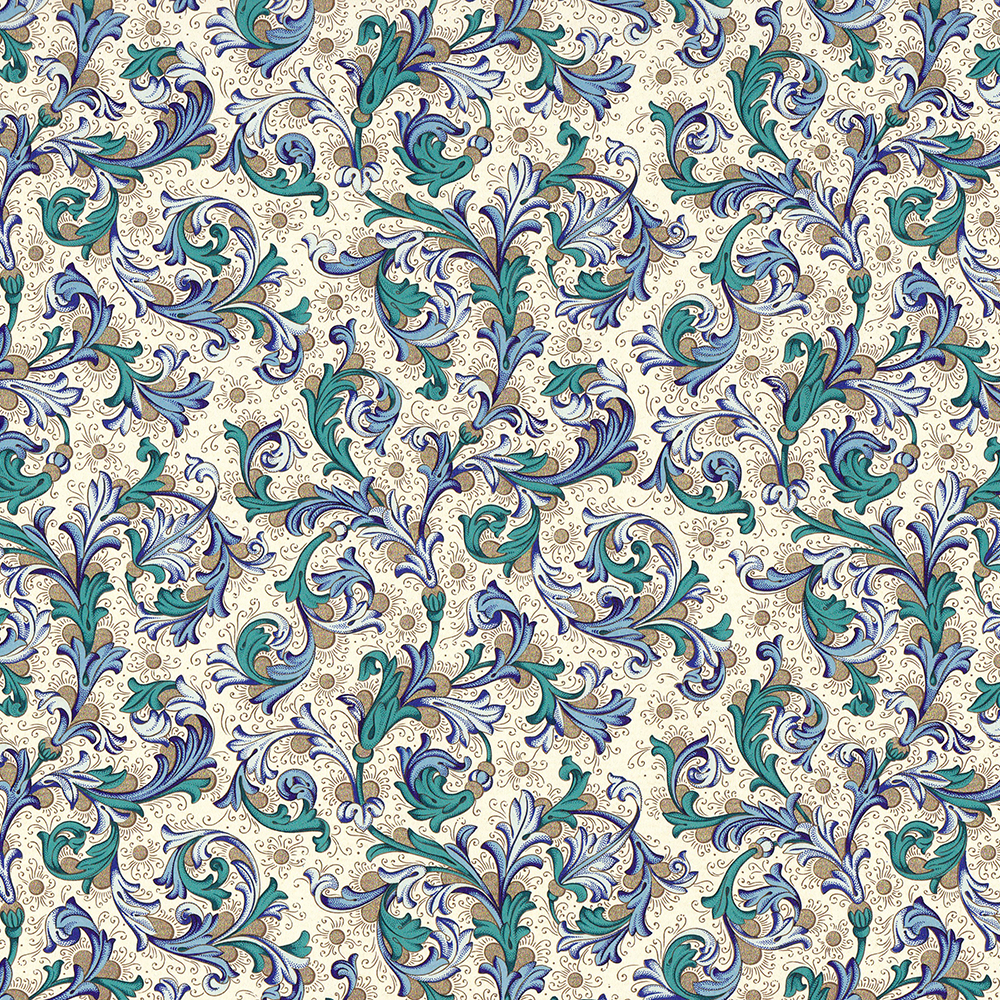 Traditional, Florentine style blue