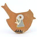 Gabi Citron-Tengborg (1960s) Stylistic Bird Wall Plaque 13 cm (2)