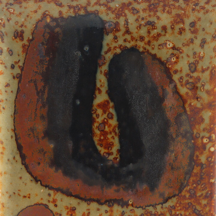 Bertil Lundgren (1970s) Limited Brown Vase with Block Form 17 cm