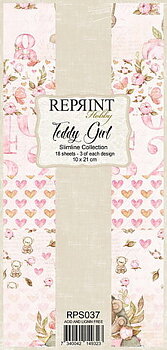 Reprint-Teddy Girl Slimline Paper Pack