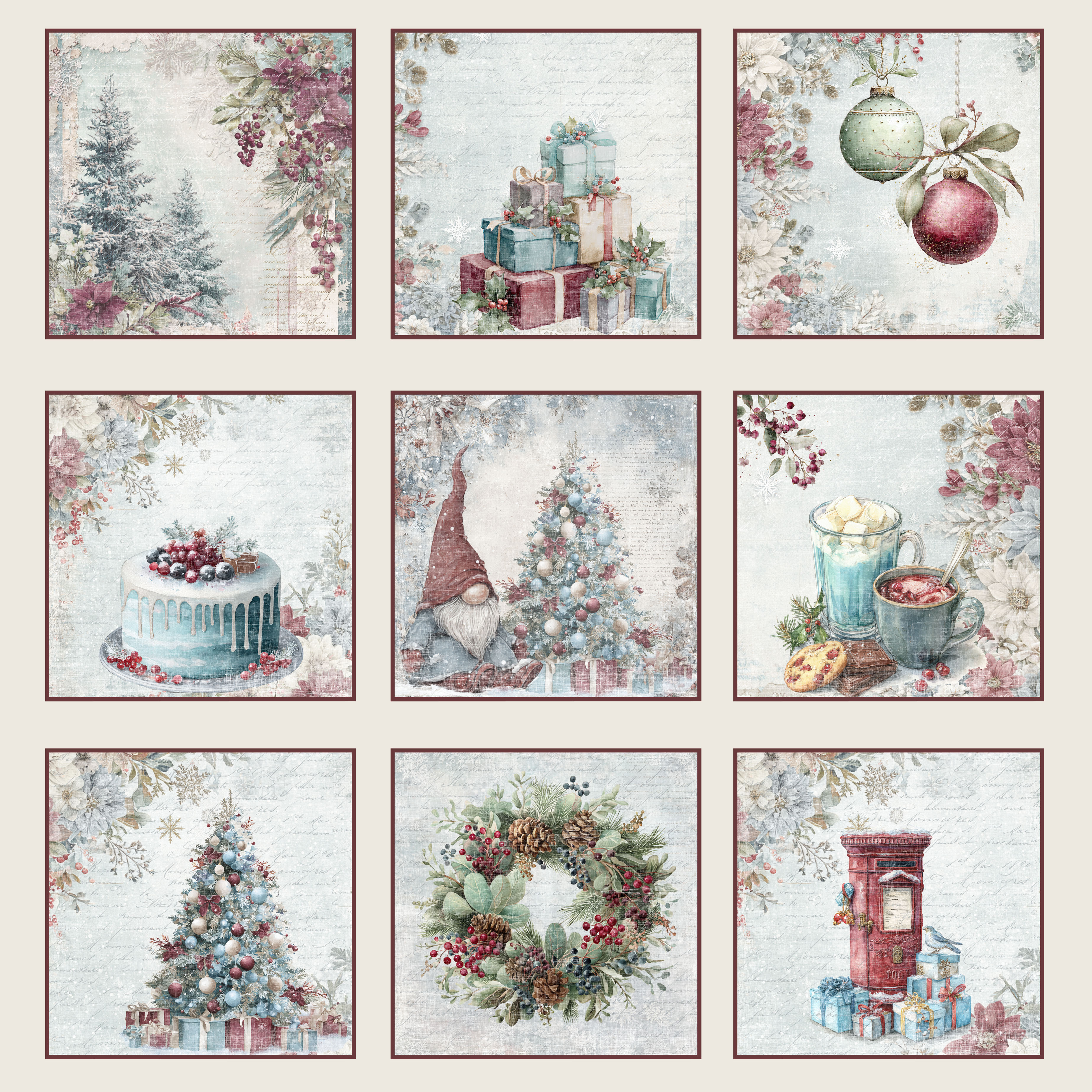 Reprint-Paperpack  - Deck the Halls Collection - 6x6 - 10