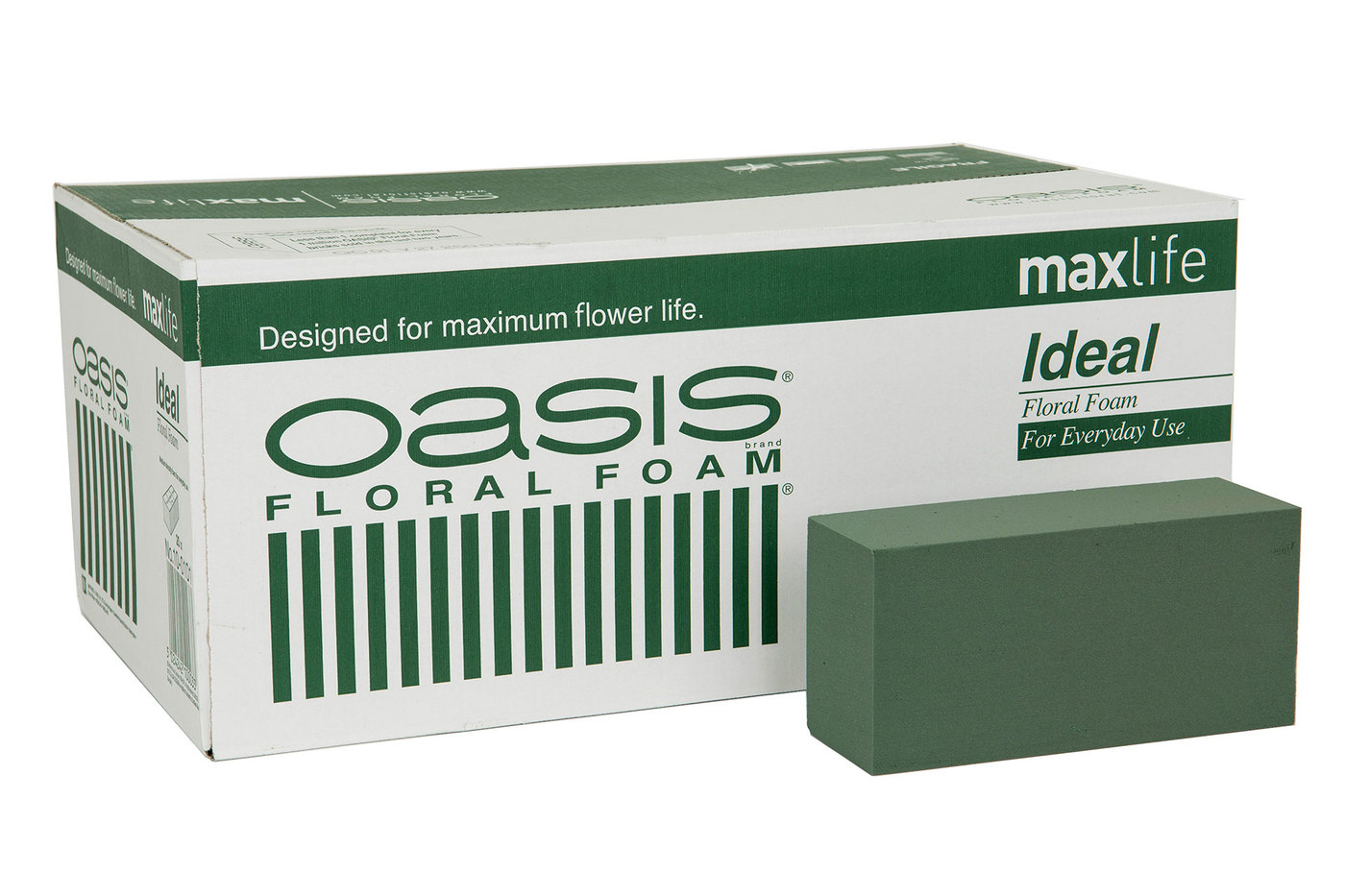Oasis Green - 1 block Floral foam for artificial flowers - 2