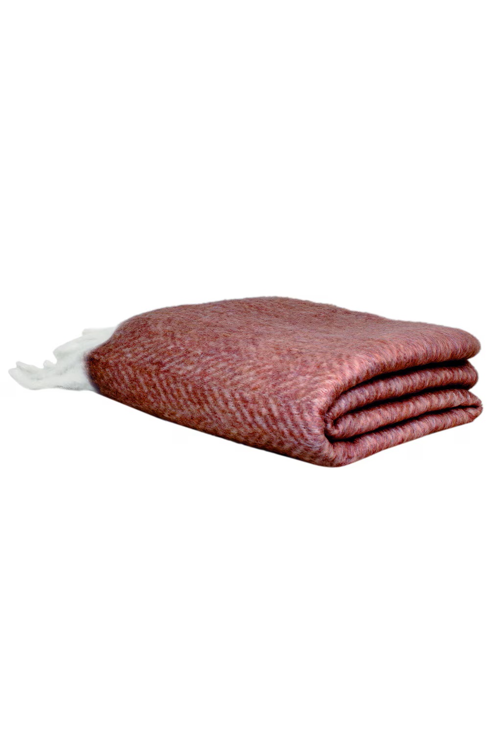Throw - Blanket - 100% Wool - Burgundy