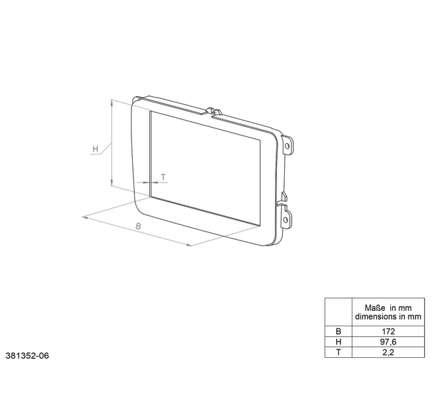 ACV Facia plate 2-DIN Volvo S60/V60/S70/V70/XC70 anthracite - 2