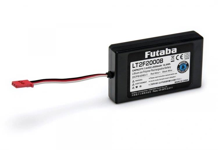 Futaba Sändarbatteri Li-Po 7,4V 2000mAh T10PX, T16iZ (LT2F2000B) - 4