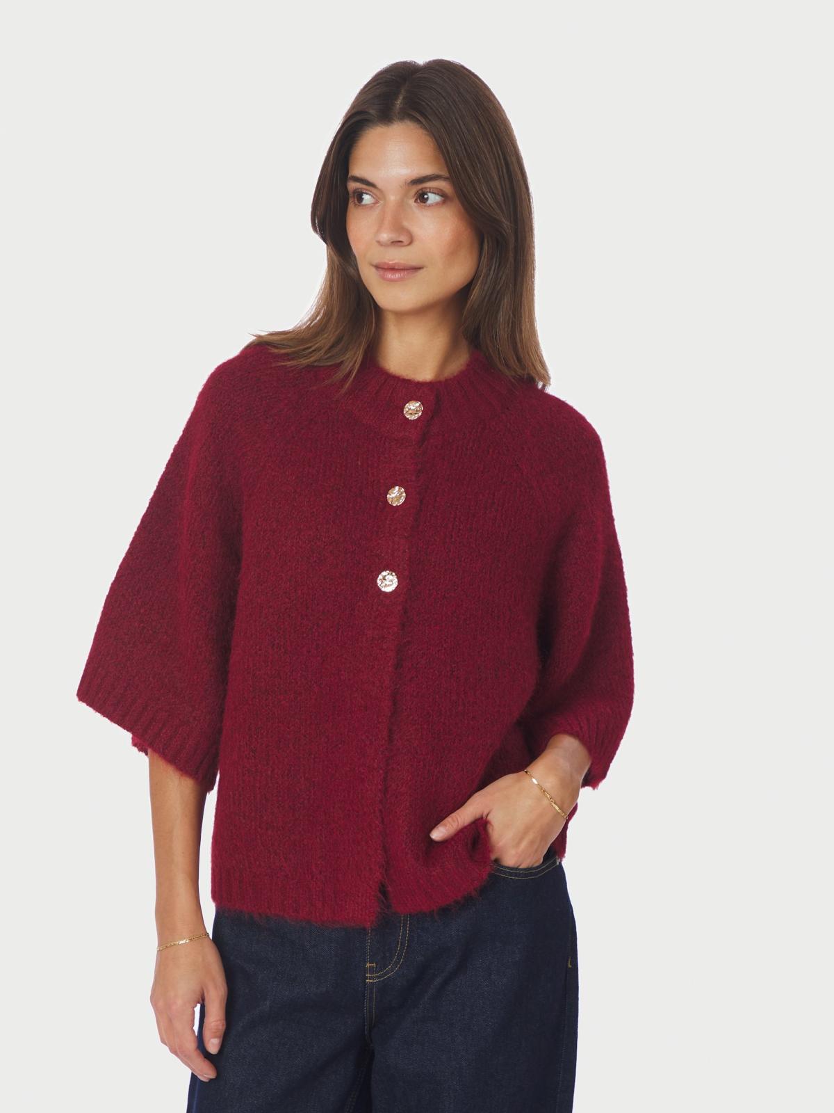 Benuta Fluffy Knit Cardigan Navy Strik Fra Neo Noir