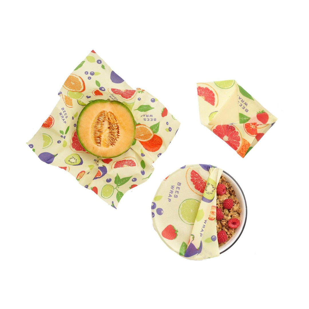 Bee's Wrap 3 Pack (S, M, L), Fresh Fruit  - 2