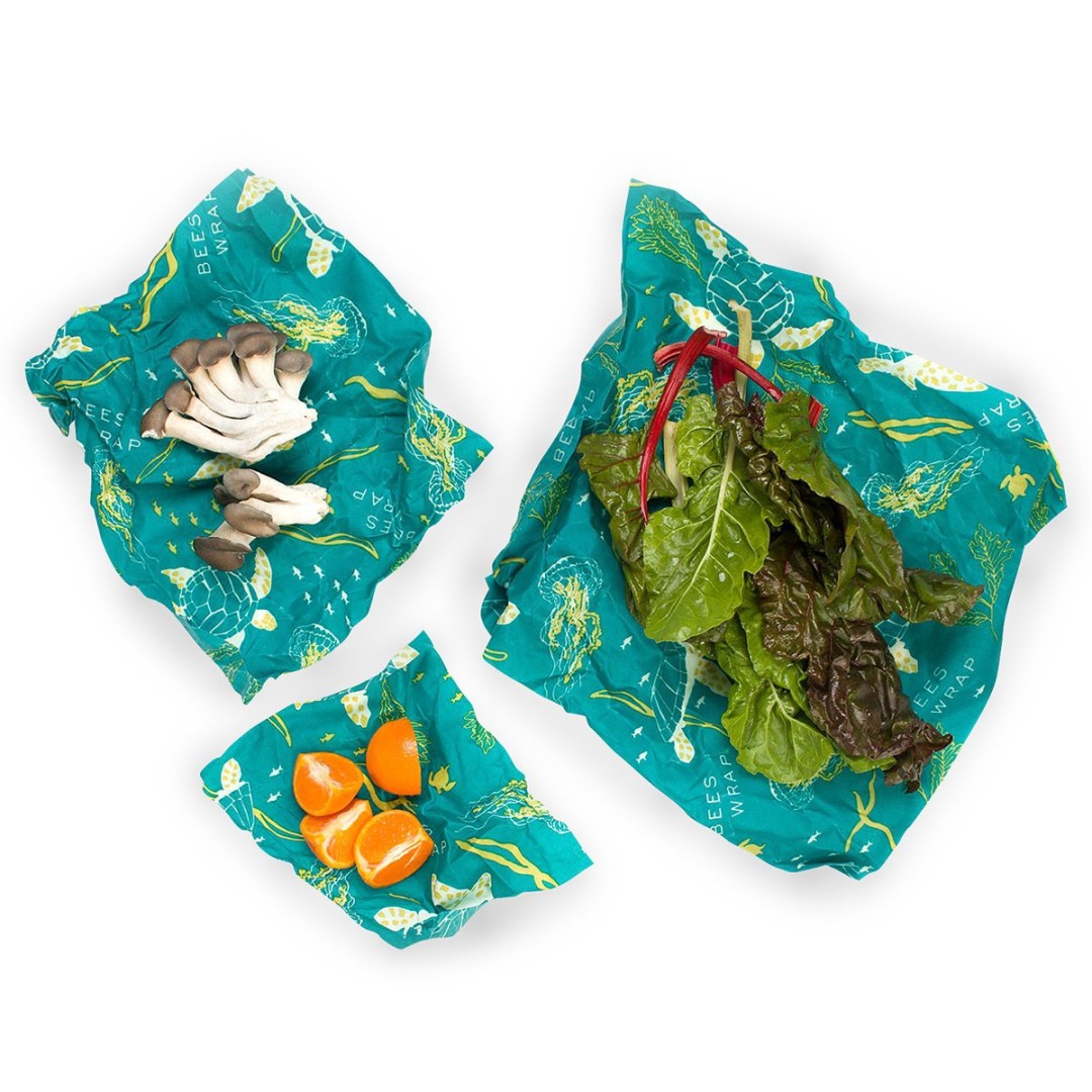 Bee's wrap 3-pack (S, M, L), Oceans - 2