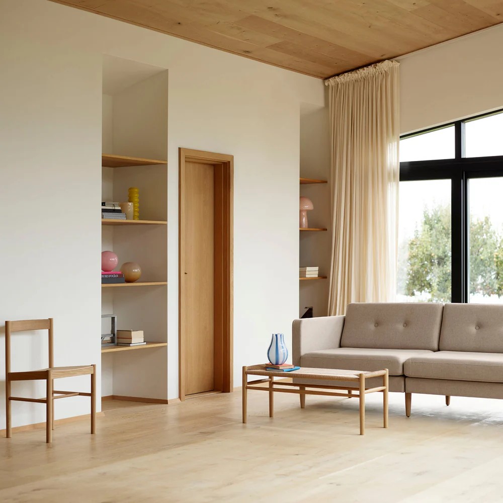  J83B Bänk, Oak Nature Lacquered - 5