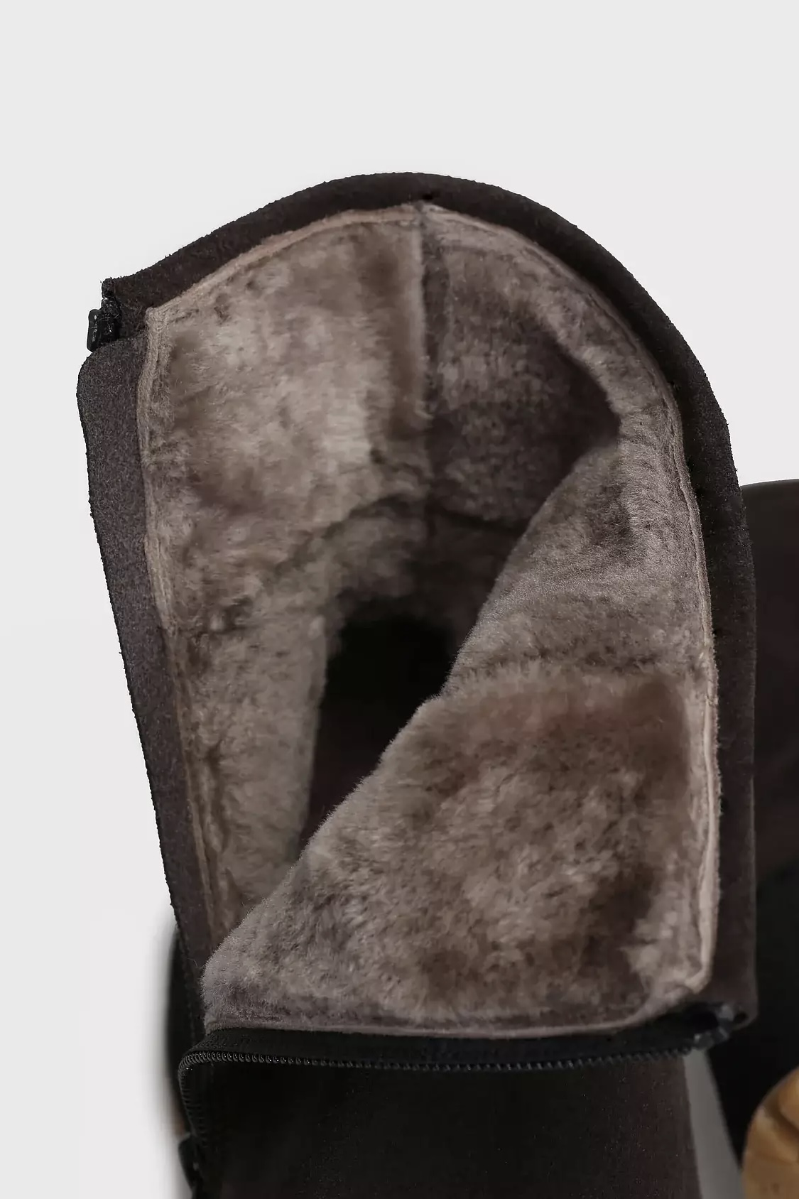 Nude Of Scandinavia  - Winter Boots In Velour Idro Leather Ambra Brown - 4