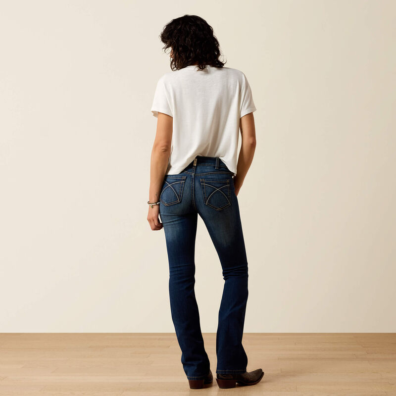 ARIAT R.E.A.L. PERFECT RISE STRETCH ROSA BOOT CUT JENAS  - 2