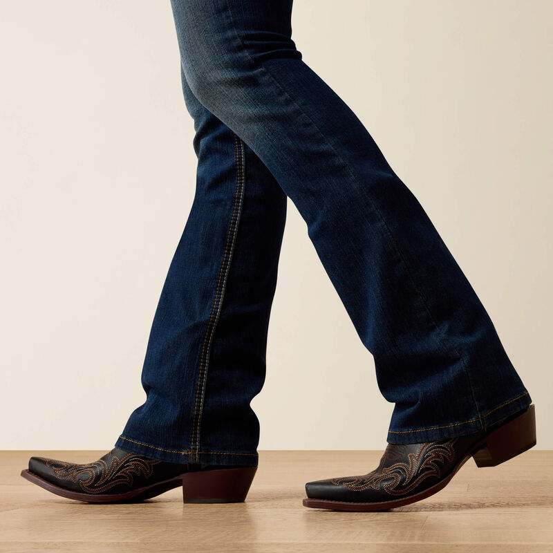 ARIAT R.E.A.L. PERFECT RISE STRETCH ROSA BOOT CUT JENAS  - 6