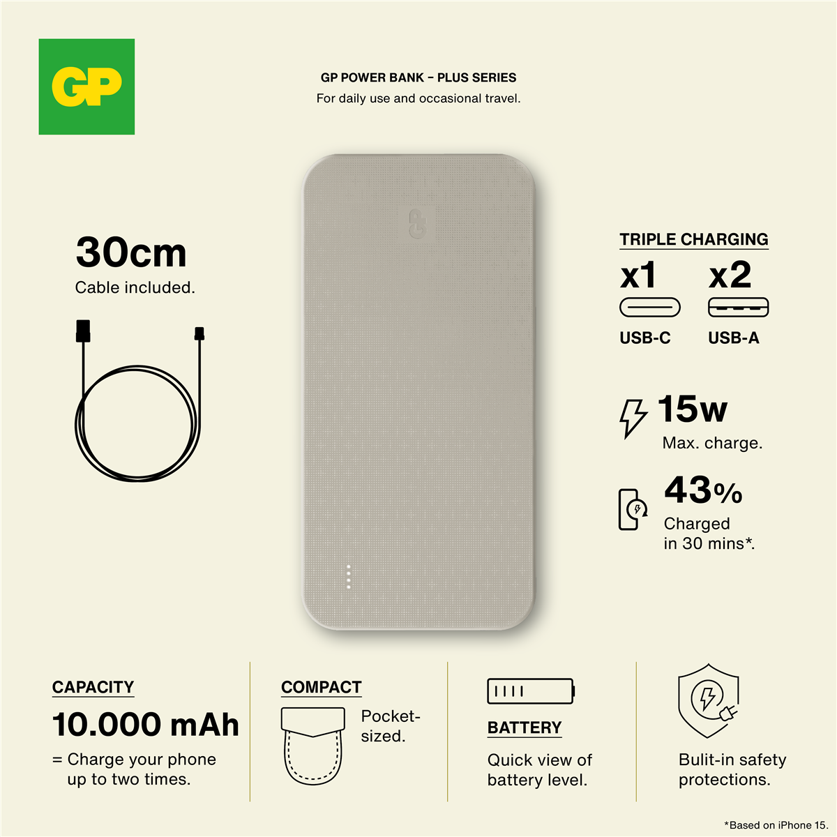 GP Powerbank Plus 10000mAh  - 3