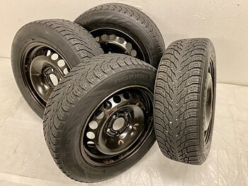 Kompletta Vinterhjul Friktion | 15" Renault ZOE 2019- 5x114.3 6x15 ET40 66.1 + 185/65 R15 88R Nokian Hakkapeliitta R3 | V33-2019 | 6|6|5|5 mm