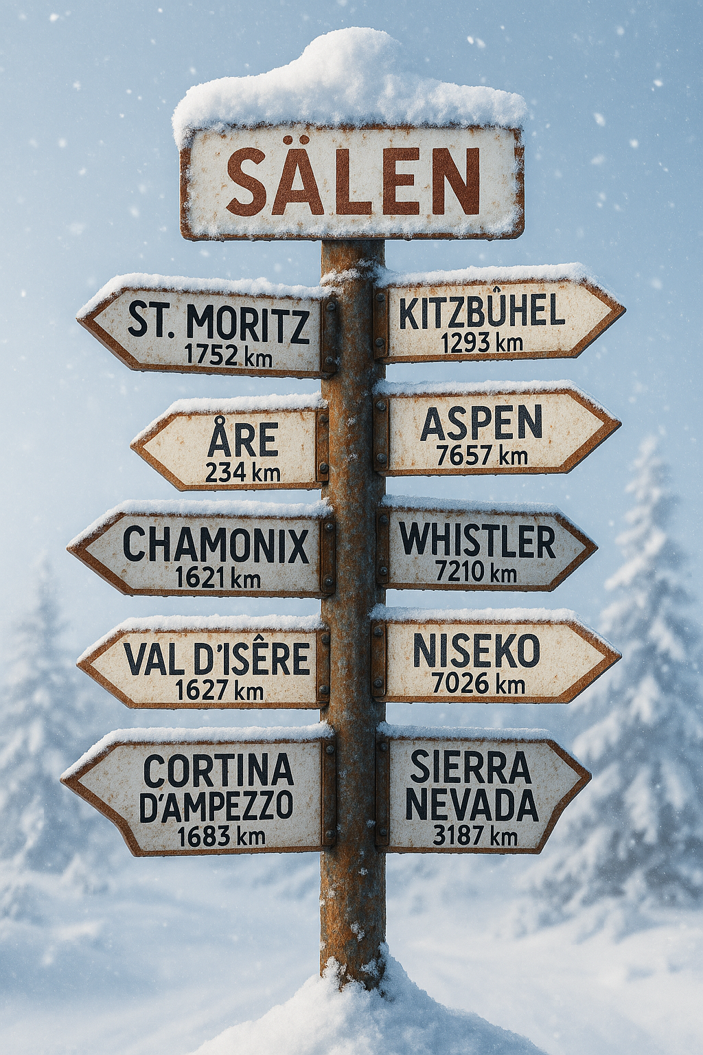 Canvas board - Sälen - 4 different sizes - 2