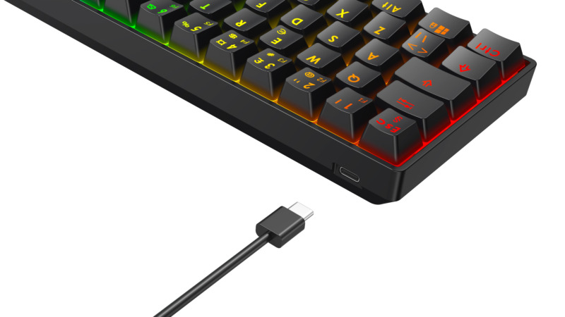 DELTACO GAMING DK470 60% Layout mekaniskt tangentbord - 6