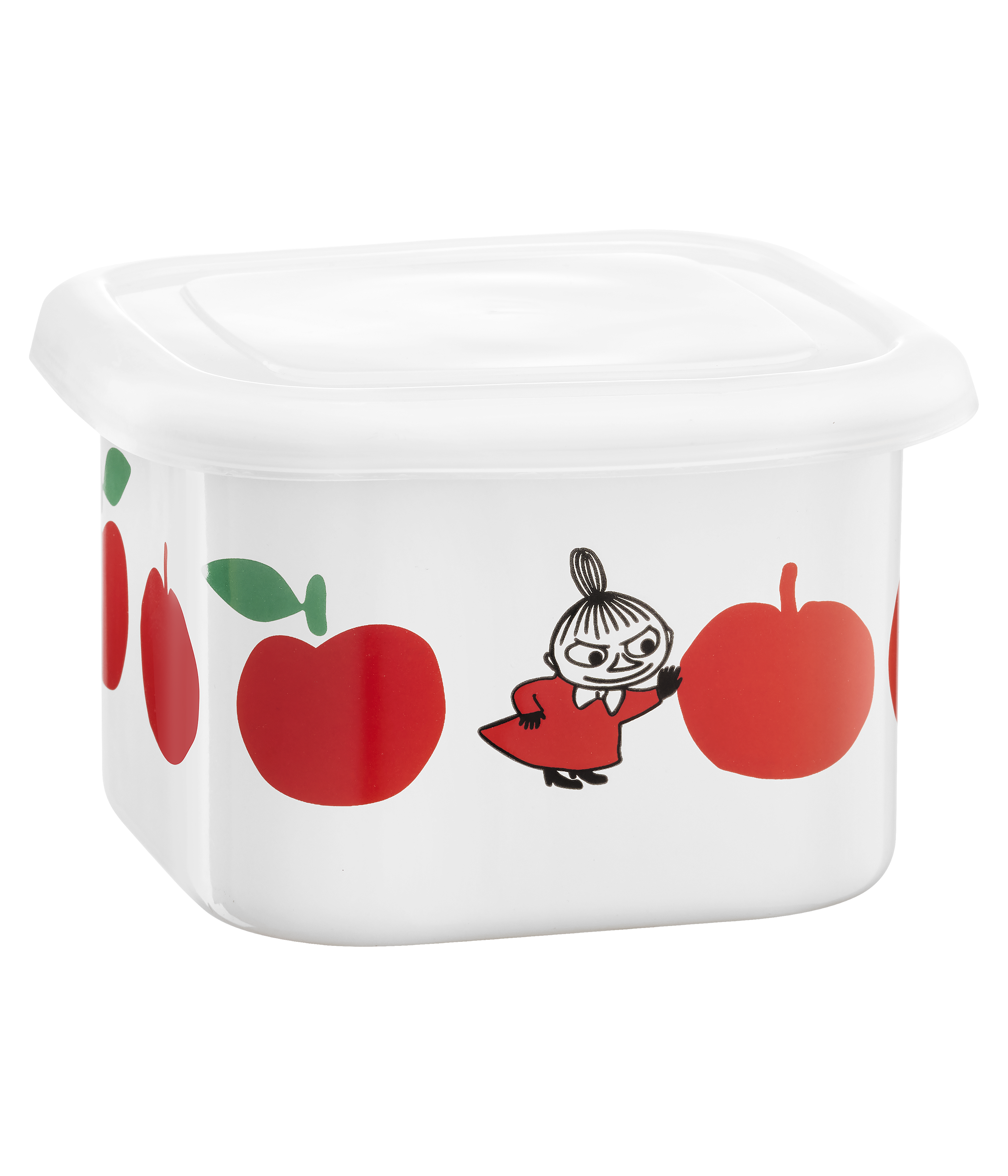 Moomin Apples enamel jar Little my