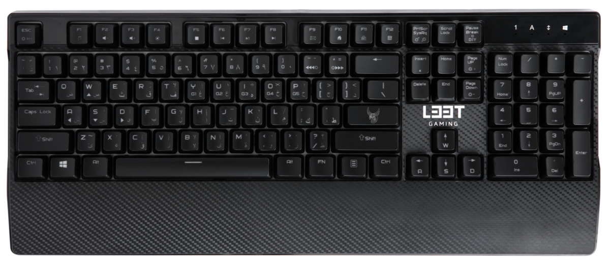 L33T-Gaming MEGINGJÖRD Fullt Mekaniskt Gaming Tangentbord, OBS! Arabisk Layout - 4