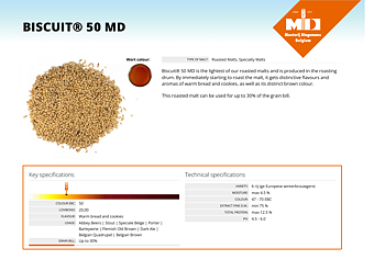 Biscuit malt (Dingemans), knust, 250 g